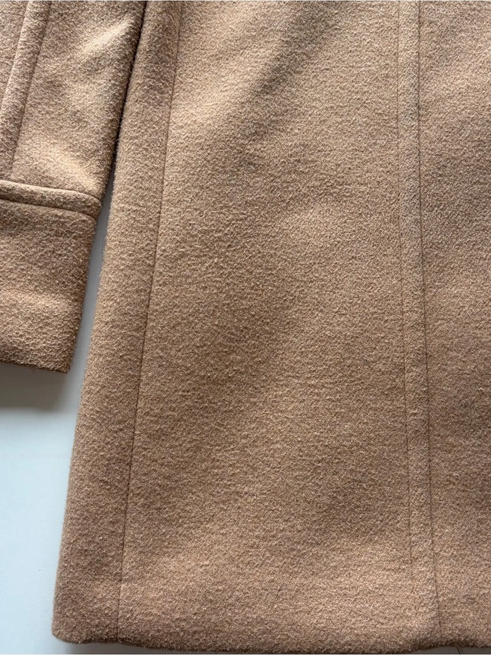 J. Crew camel tan wool blend winter coat jacket women’s size 00 lined pockets - Picture 10 of 10